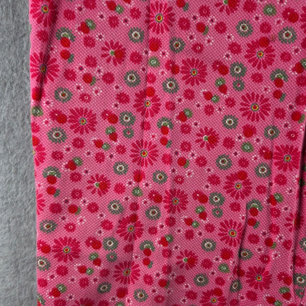 Madison Studio Cropped Pants Womens 14 Pink Floral Ditsy Print Side Zip Cotton - Picture 3 of 8